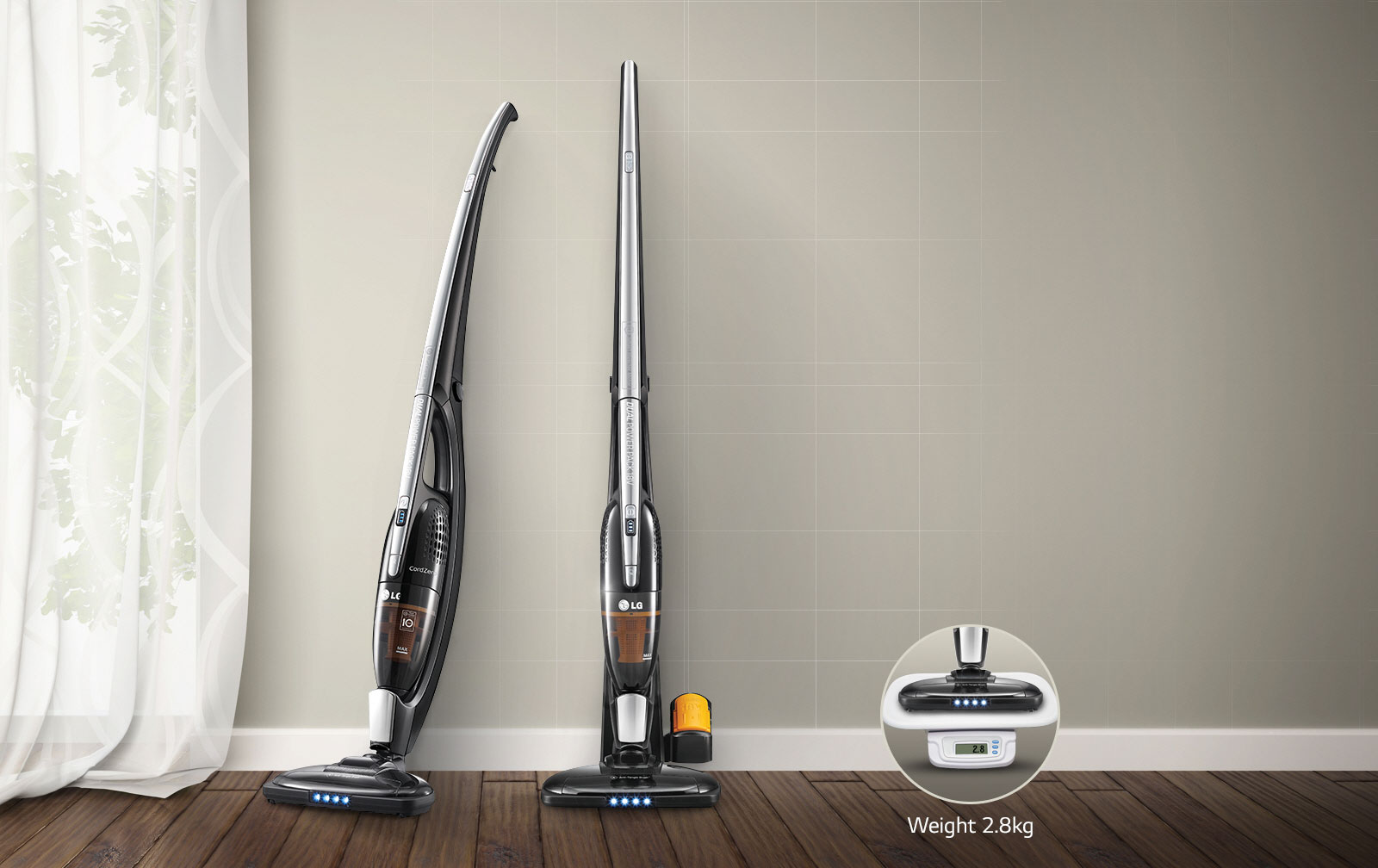 LG Cordless vacuum cleaner with 2 in 1 handstick Smart inverter motor