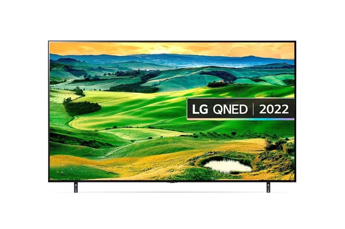 LG QNED 86 Inch TV, Magic remote, HDR, WebOS, 4K Active HDR Cinema Screen Design from QNED80 Series, FRONT VIEW, 86QNED806QA