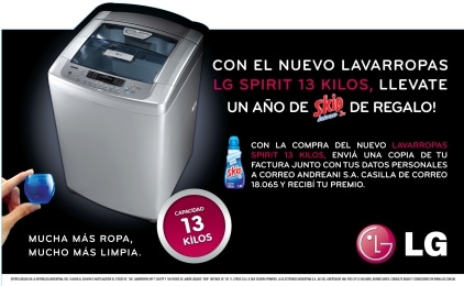 Lg lavarropas wft1304tp 13kg