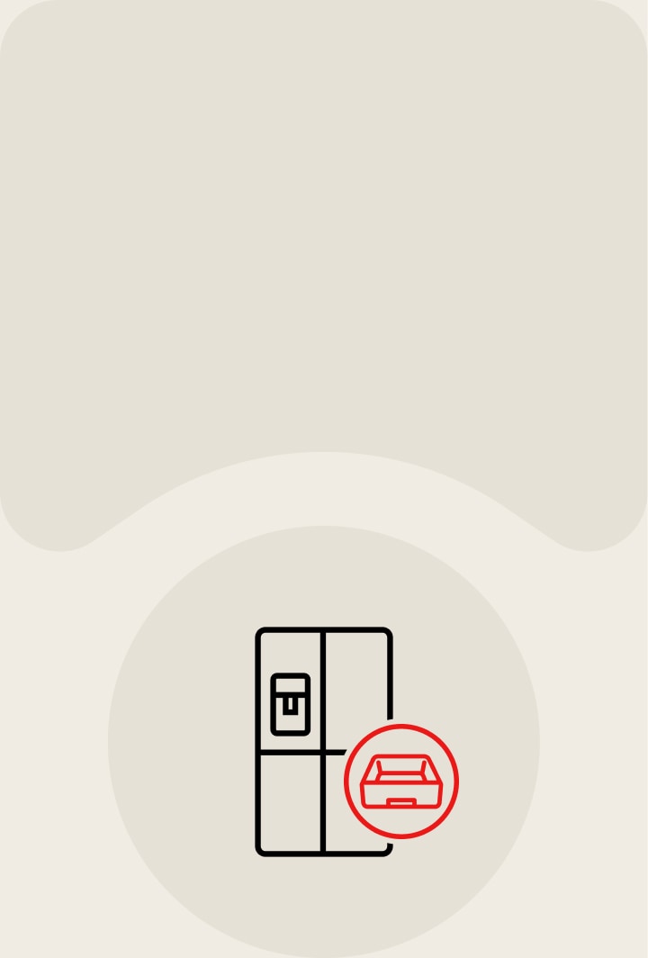 LG fridge banner about replacing water filter for clean water, with Explore Accessories button.