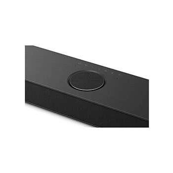 Top angled view of LG Soundbar S80TR's Center Up-Firing Channel