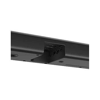 Angled view of LG Soundbar S80TR's back