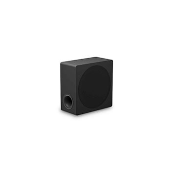 Angled view of the subwoofer