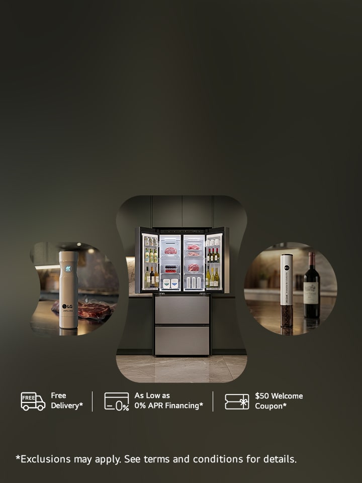 Adjustable temperature. Keep meat & wine fresh with specialty food fridge. Free ZWILLING vacuum sealer and wine opener.