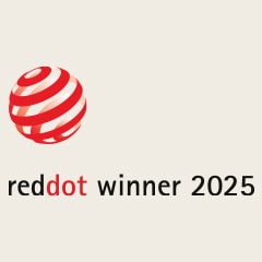 Red dot winner 2025 logo