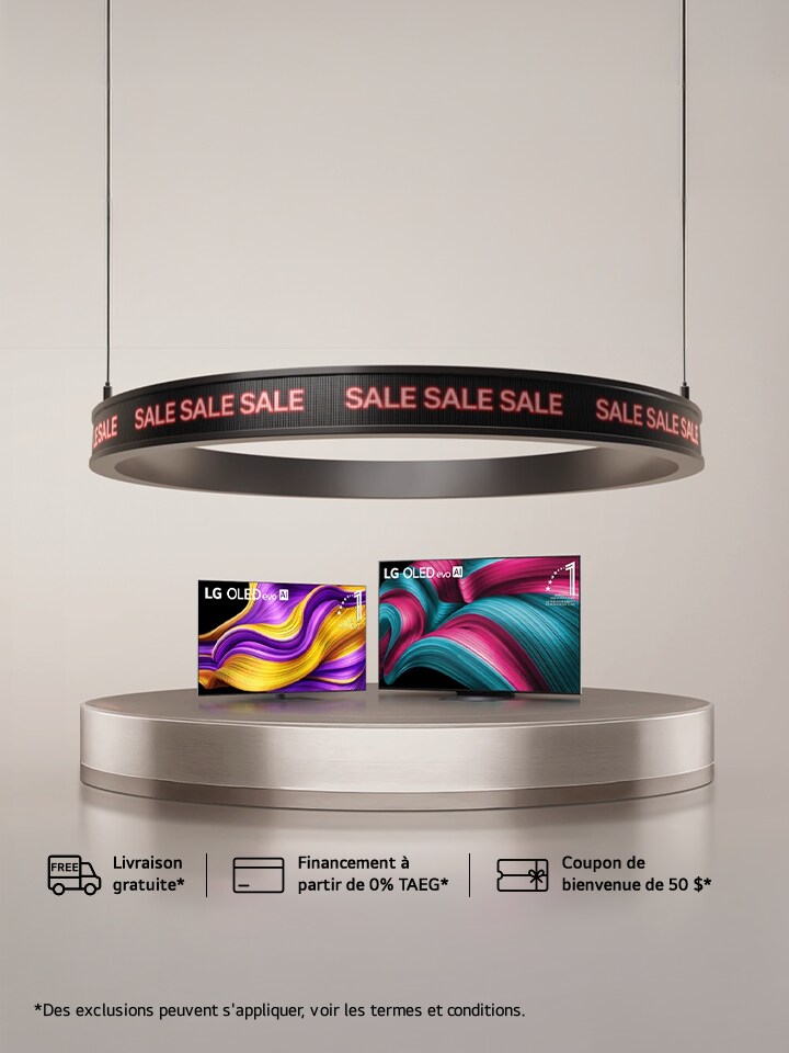 Ne manquez pas ça ! Jusqu’à 500 $ de rabais sur les téléviseurs OLED