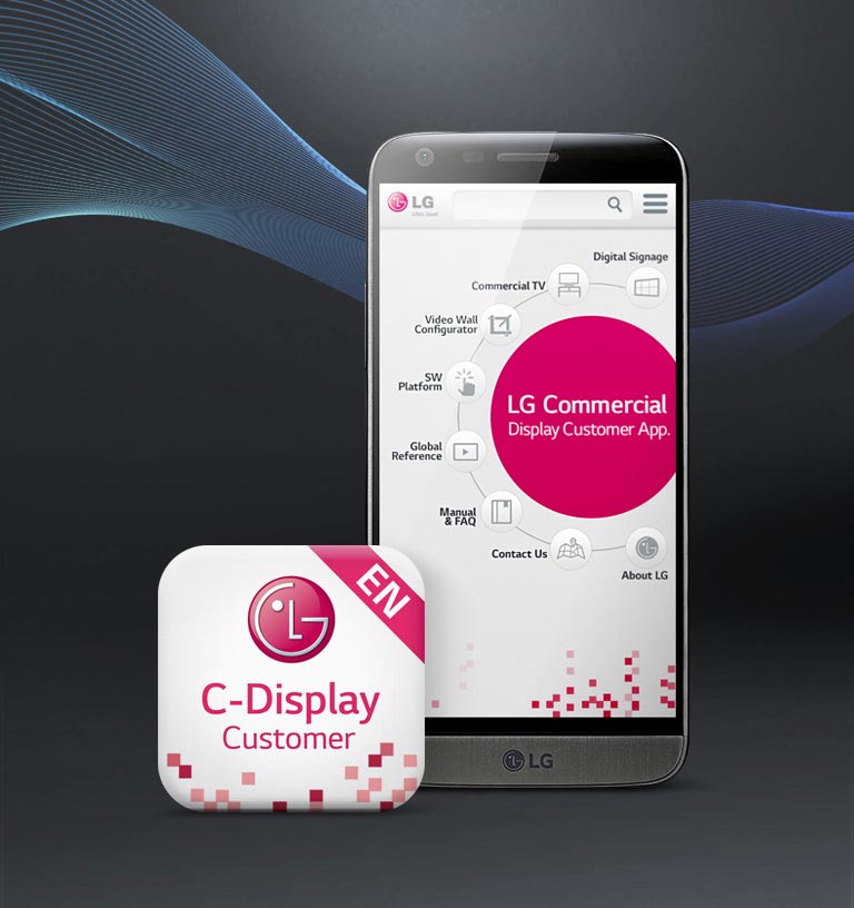 Aplicación para clientes con visualización C de LG