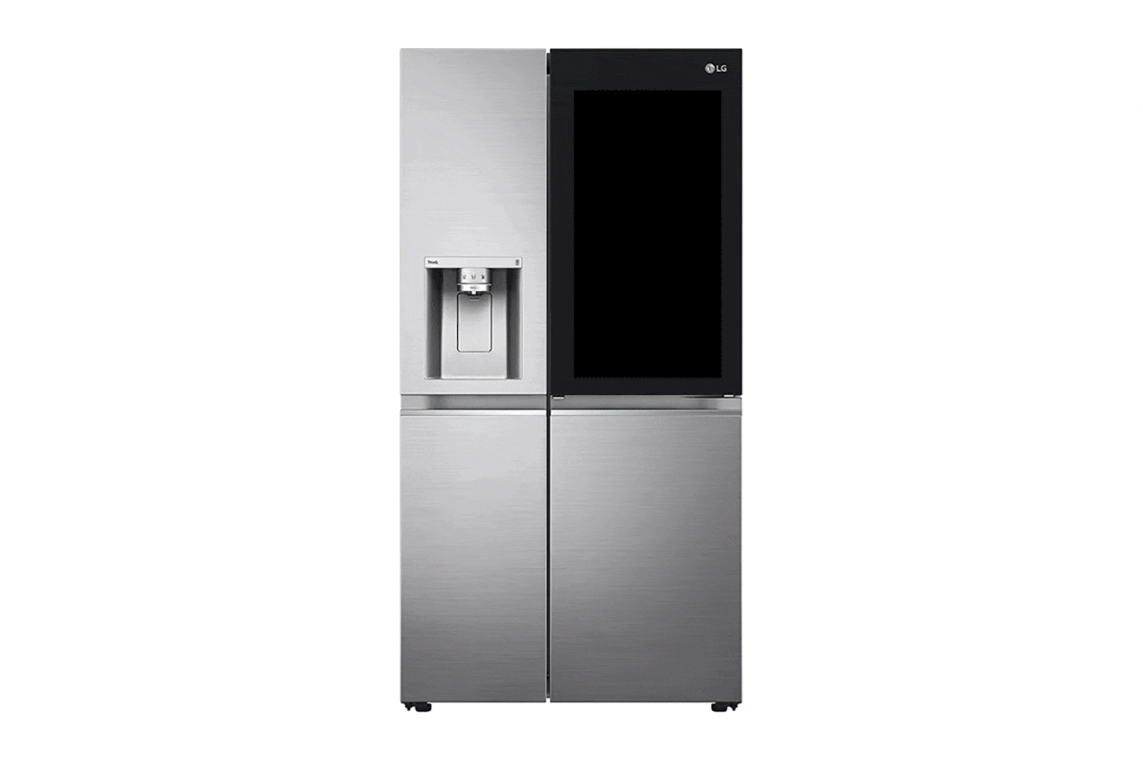 LG Refrigerador Side by Side de 598 L con InstaView™ Craft Ice™ - Plata, LS66SXNC