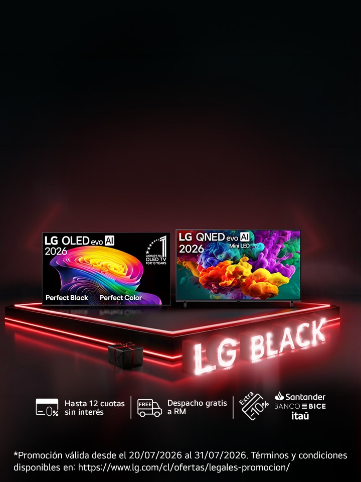 LG Black- Hasta 55% de descuento en Smart TV LG