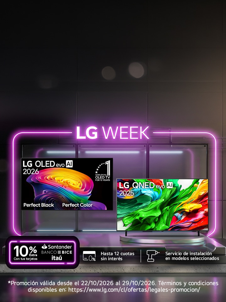 LG Week - Hasta 45% de descuento en Smart TV LG