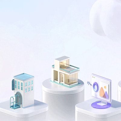 Pasillo con servidores a cada lado, fondo oscuro