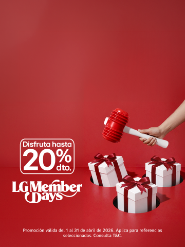 banner promocional LG Members Days hasta el 20% de descuento