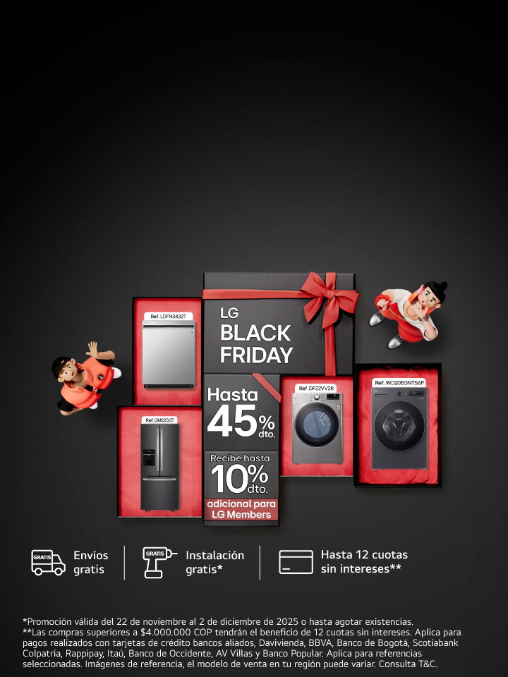 banner promocional Electrodomésticos Black Friday 45% de descuento