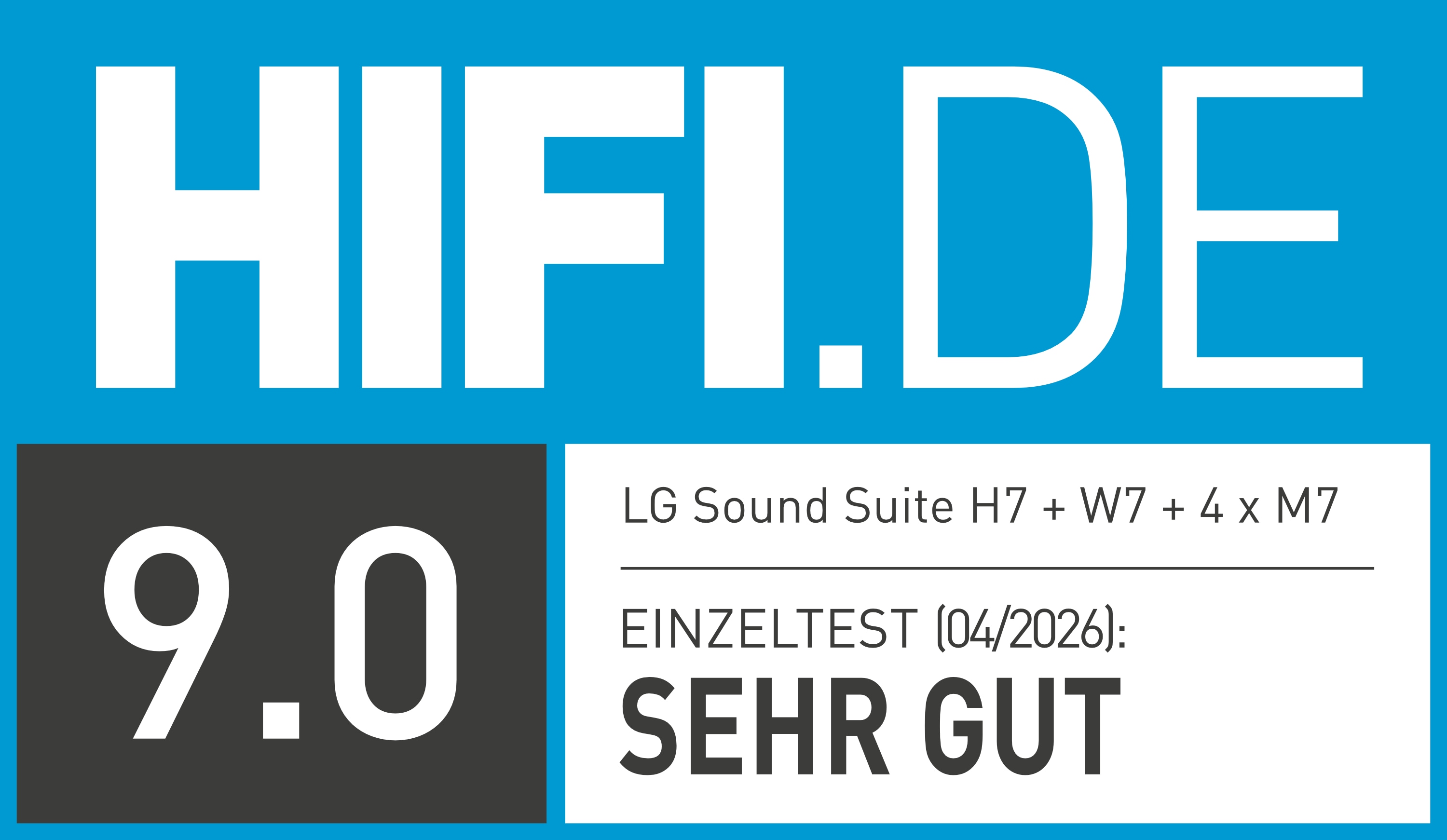 HIFI.de Testurteil "Sehr Gut" Sound Suite Immersive Quad Suite 7 Pro