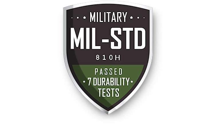 Das Gehäuse des gram hat den anspruchsvollen Militärstandard MIL-STD-810H für Haltbarkeit und Zuverlässigkeit bestanden.