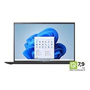 Vue avant de LG gram 16Z90P | Windows 11 Home | 16'' 1.2kg | Intel® Core™ i7 | RAM 16Go | SSD 1To NVME LG 16Z90P-G.AA78F