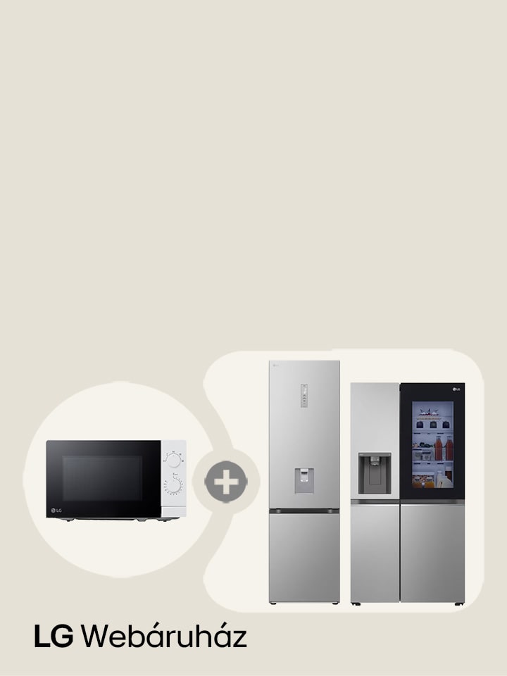 LG hűtők ráadás mikrohullámú sütővel az LG Webáruházban!