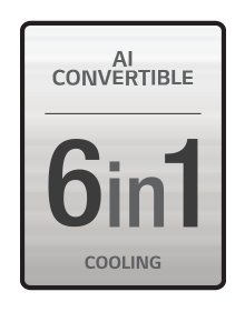 LG TS-Q19SWZE Convertible 6-in-1 Cooling