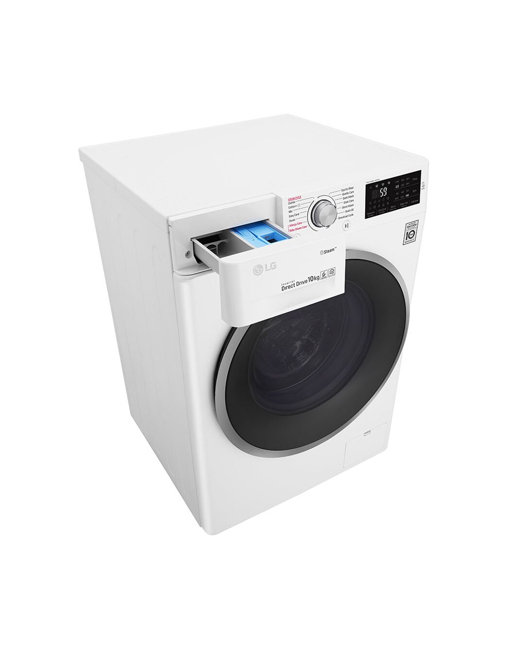 LG Lavatrice 10 kg Lavaggio a vapore Oblò cromato F4J6J10KG LG IT