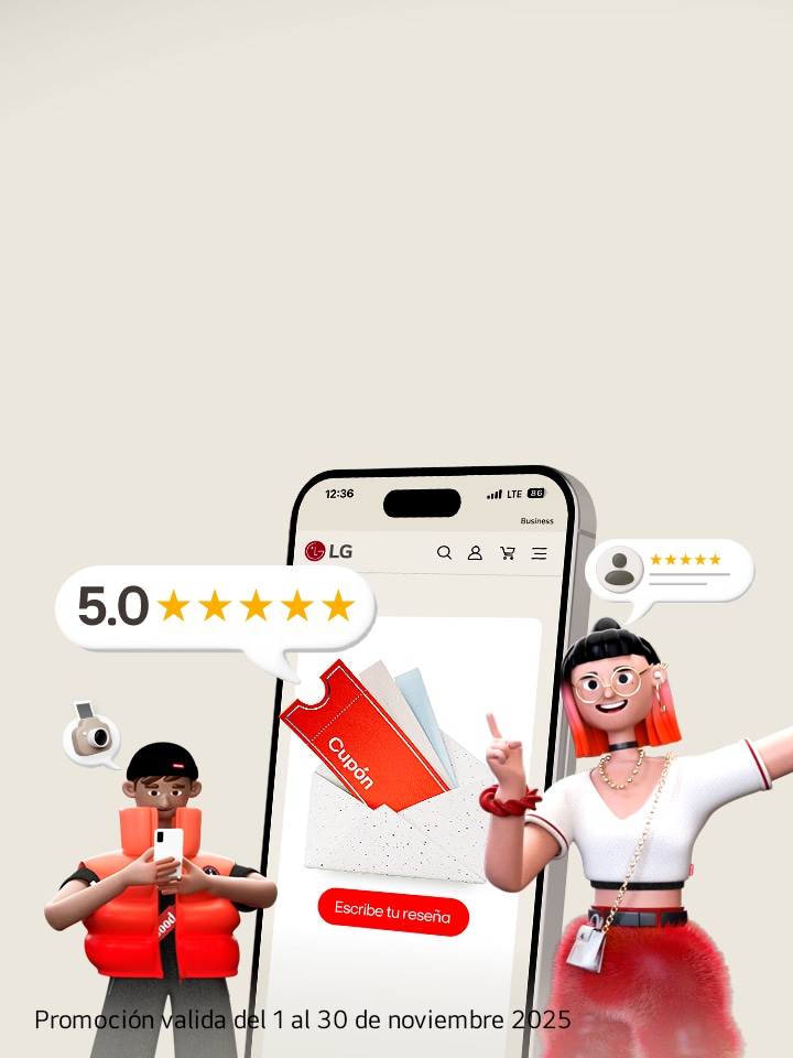 Obten una tarjeta de regalo de hasta $5,000 MXN comprando tu nueva TV LG