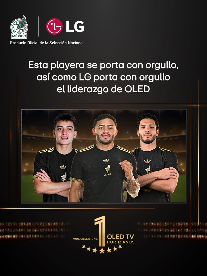 Una perspectiva desde arriba de un hombre y una mujer viendo un concierto en una OLED TV grande en un apartamento moderno. El emblema de “La OLED TV número 1 del mundo durante 11 años” está en la imagen. Un descargo de responsabilidad indica: “Fuente: Omdia. Envíos en unidades, 2013 a 2023. Los resultados no constituyen un apoyo a LG Electronics. La confianza que se deposite en estos resultados corre por cuenta y riesgo de terceros. Visita https://www.omdia.com/ para obtener más información”.