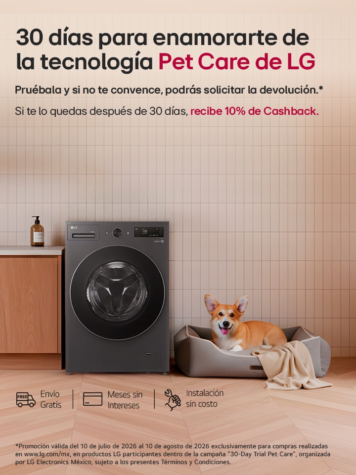 30 días para enamorarte de la tecnología Pet Care de LG