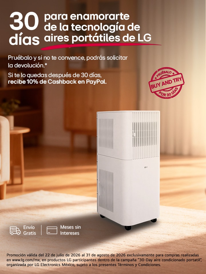 30 días para enamorarte de la tecnología de aíres portátiles de LG