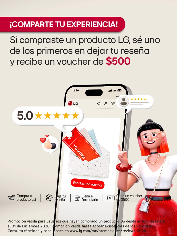Si compraste iun producto LG sé uno de los primeros en dejar tu reseña