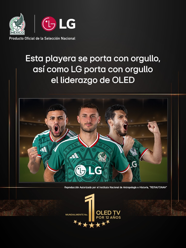 Una perspectiva desde arriba de un hombre y una mujer viendo un concierto en una OLED TV grande en un apartamento moderno. El emblema de “La OLED TV número 1 del mundo durante 11 años” está en la imagen. Un descargo de responsabilidad indica: “Fuente: Omdia. Envíos en unidades, 2013 a 2023. Los resultados no constituyen un apoyo a LG Electronics. La confianza que se deposite en estos resultados corre por cuenta y riesgo de terceros. Visita https://www.omdia.com/ para obtener más información”.