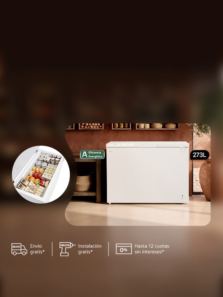 Nueva Congeladora LG de 273 L de Capacidad