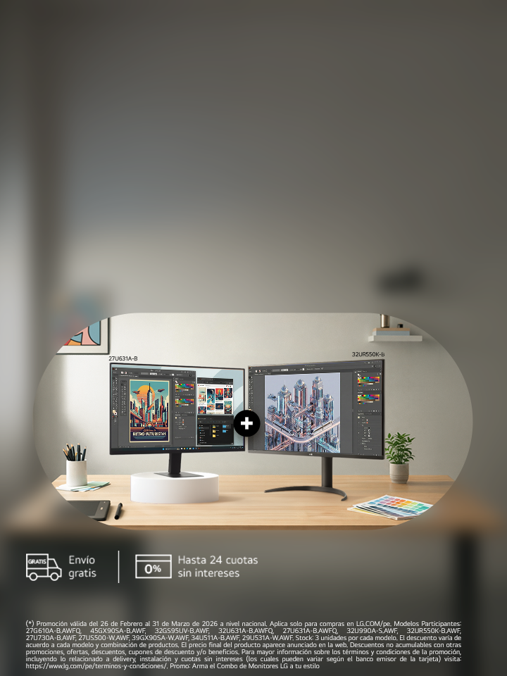 Monitor Dual, monitor doble, monitor LG, monitor extra