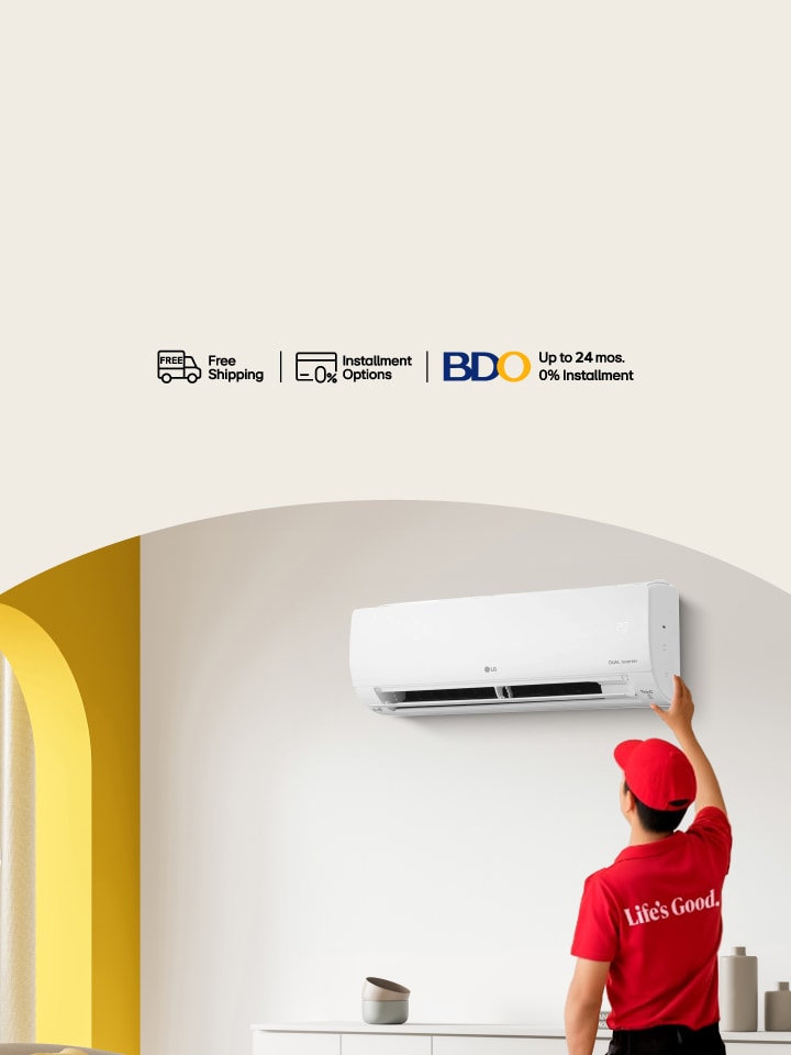 1 year extended warranty plus 2 FREE cleanings with every purchase of LG Dual Inverter Split Type Aircon