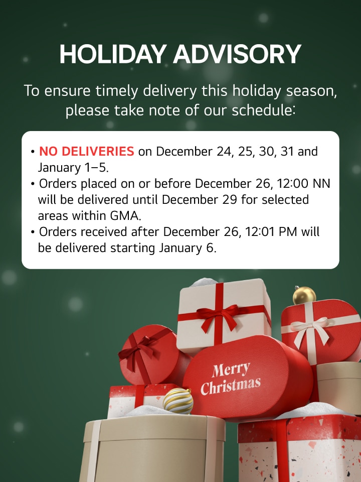 Holiday announcement