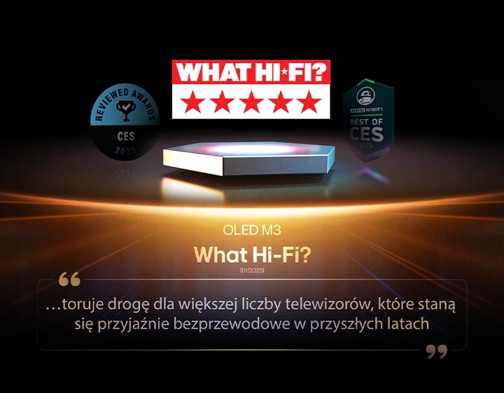 Nagroda dla OLED M3 od What Hi-Fi. Fragment recenzji: toruje drogę dla większej liczby telewizorów, które staną się przyjaźnie bezprzewodowe w przyszłych latach…