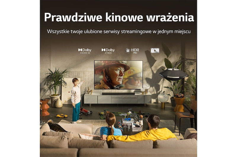LG Telewizor LG 65” OLED 4K ze sztuczną inteligencją, Cinema HDR, Smart TV, 120Hz, DVB-T2/HEVC, OLED65B2, OLED65B23LA