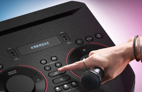 Imagem da XBOOM a mostrar o modo de Karaoke