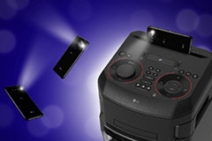 Imagem da XBOOM com o smartphone a mostrar a conectividade