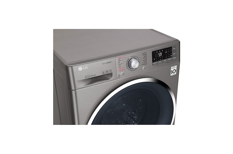 LG 9kg Front load washing machine, Silver Color, TurboWash™, SmartThinQ (Wi-Fi), WFS0914XMN