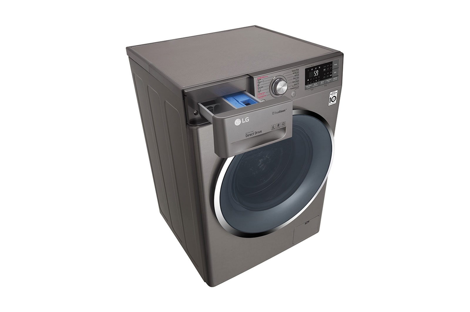 LG 9kg Front load washing machine, Silver Color, TurboWash™, SmartThinQ (Wi-Fi), WFS0914XMN