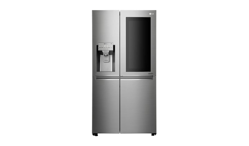 LG 601L side-by-side-fridge with InstaView Door-in-Door™ in Noble Steel, GS-X6011NS
