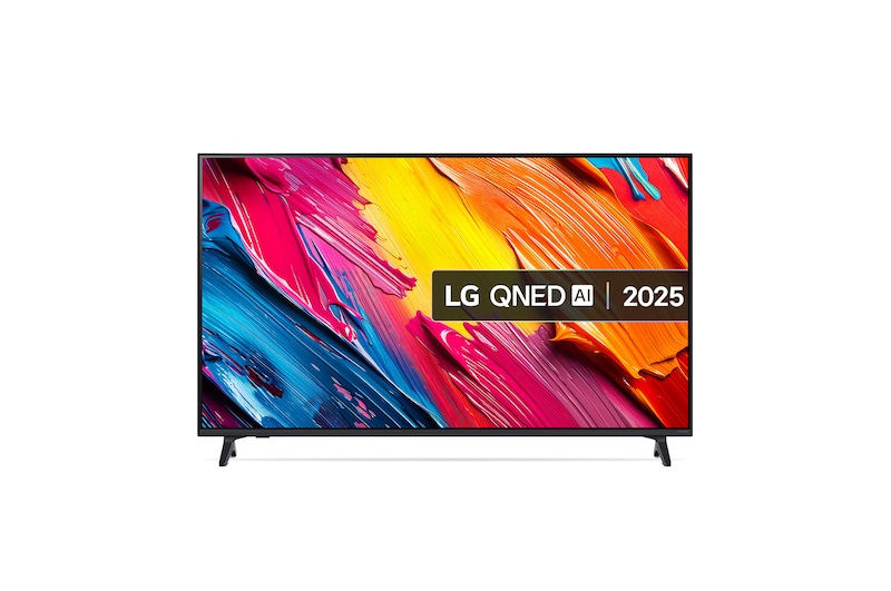 Front view of 55 inch LG QNED AI QNED70 4K Smart TV 2025 55QNED70A6A