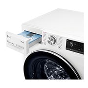 LG WiFi connected | 9kg | Washing Machine | 1560 rpm | Auto Dose | AI DD™ | Direct Drive™ | Steam™ | TurboWash™360 | White, F6V909WTSA