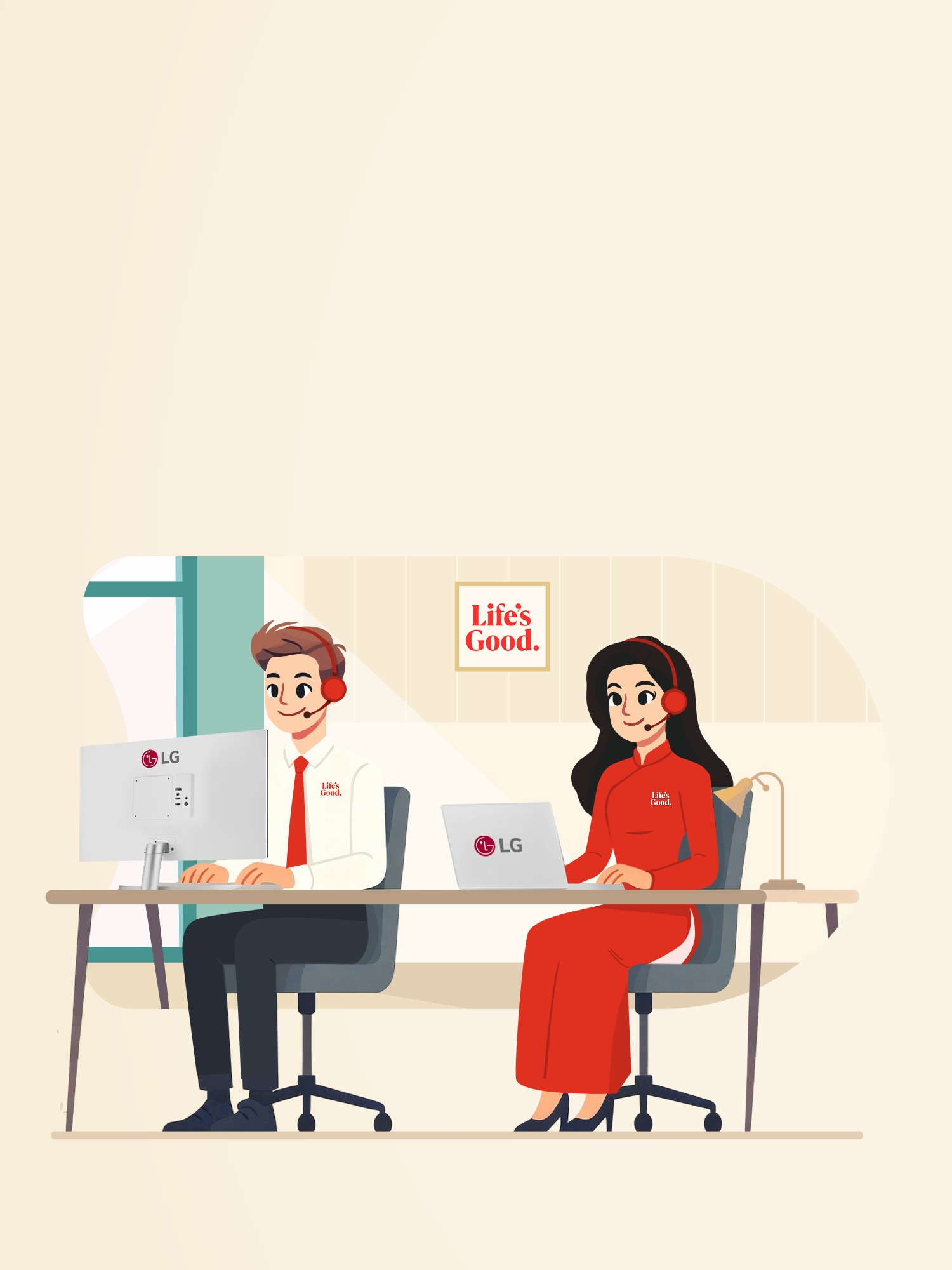 Hình ảnh chuyên gia LG luôn sẵn sàng tư vấn cho bạn