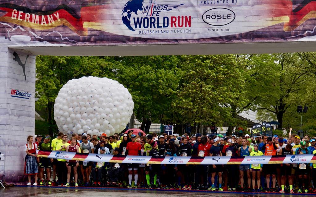 Startschuss zum Wings for Life World Run 2017 in München