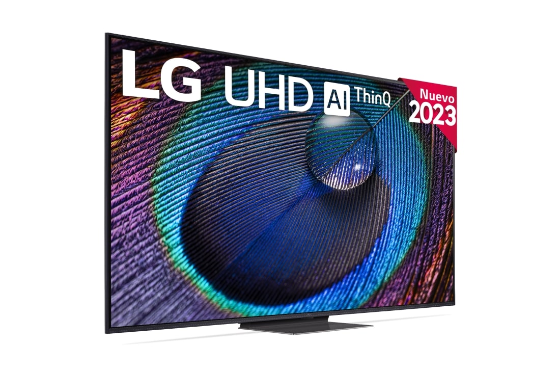 LG TV LG  UHD 4K de 65'' Serie 91, Procesador Alta Potencia, HDR10 / Dolby Digital Plus, Smart TV webOS23., 65UR91006LA, 65UR91006LA