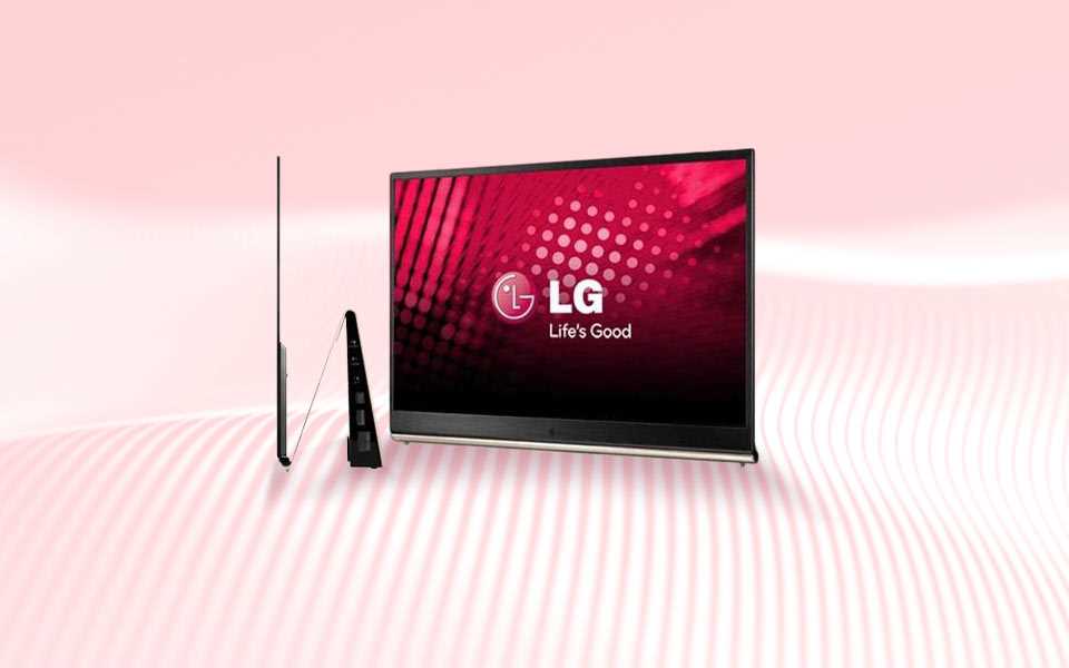 Uno de los primeros televisores OLED de LG fue lanzado en 2010.