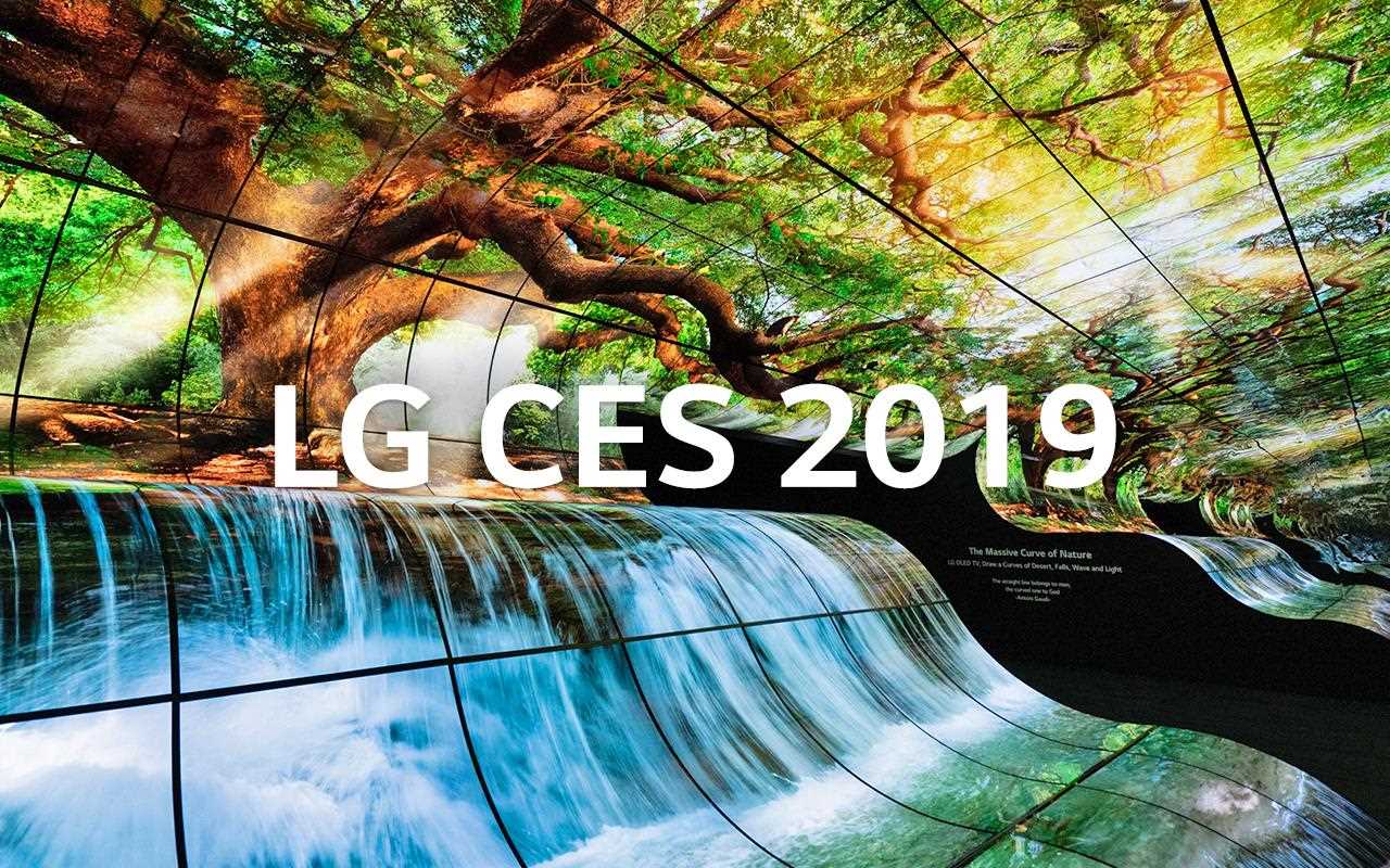 LG brilló con luz propia  en CES 2019, y esto se debió en parte a sus paneles flexibles que recreaban las más impresionantes escenas de cascada | Más en LG MAGAZINE