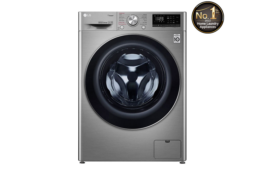 LG Vivace Washer, 9 Kg, Bigger Capacity, AI DD, Steam, ThinQ, front view , WV4149PVG
