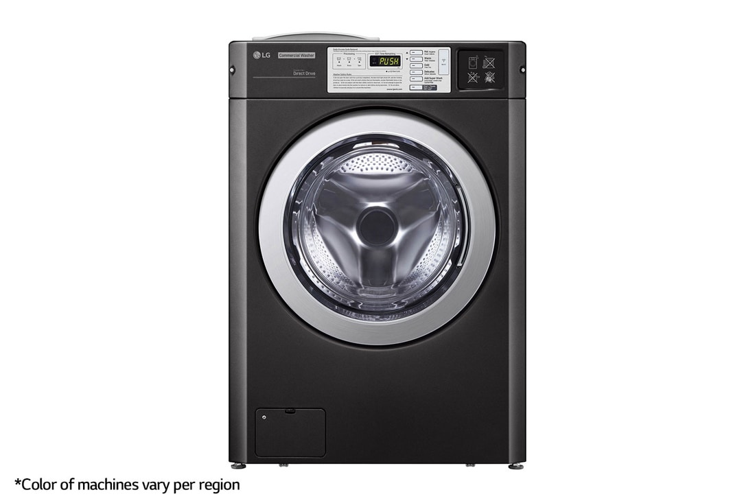 LG 3.7 cu.ft Standard Capacity Frontload Washer, Front view, CWG27MDCRB