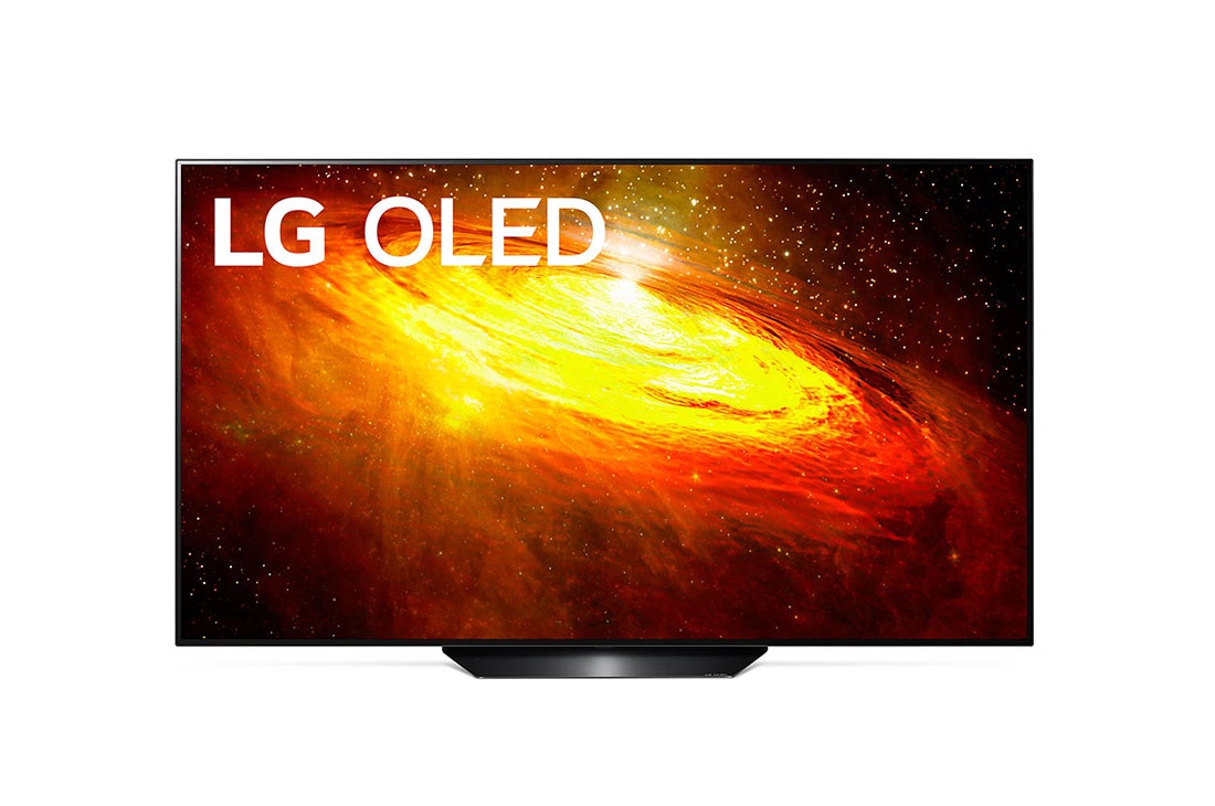 LG OLED BX | 65inch 4K ULTRA HD | Dolby Vision IQ & Atmos | Procesor α7 gen. a 3-a cu IA | Nvidia G-Sync | Funcții SPORT, Vedere frontală cu imagine continuă, OLED65BX3LB